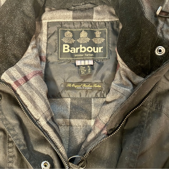 BARBOUR Waxed Cotton Orkney Tartan Jacket - Picture 3 of 11